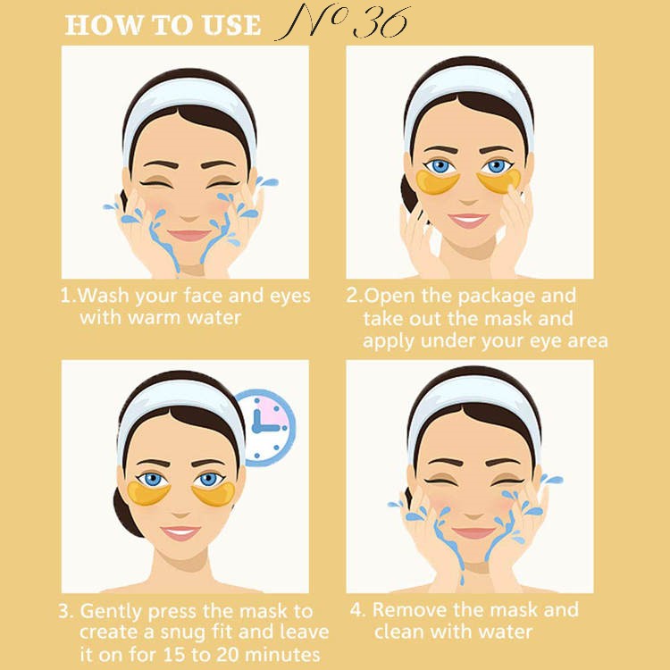 Crystal Collagen 24K Gold Under Eye Mask - 20 Pairs 40 Masks Patches