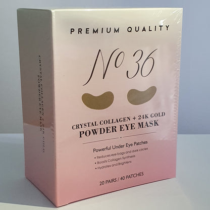 No36 Under Eye Masks - 24K gold, crystal collagen, hyaluronic acid