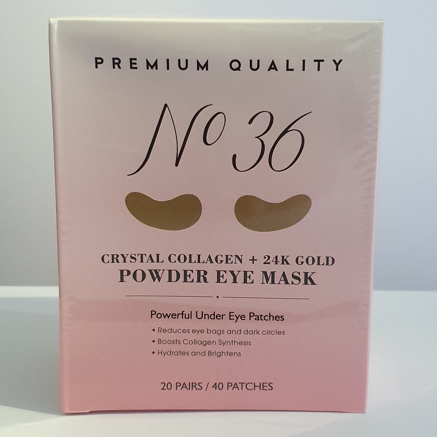 No36 Under Eye Masks - 24K gold, crystal collagen, hyaluronic acid