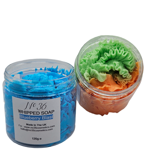 No36 Mango and Lime Whipped Soap + Blueberry Blast Whipped Soaps - Combo Pack