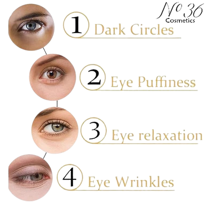 No36 under eye mask benefits, reduce dark circles, eye puffiness, eye wrinkles